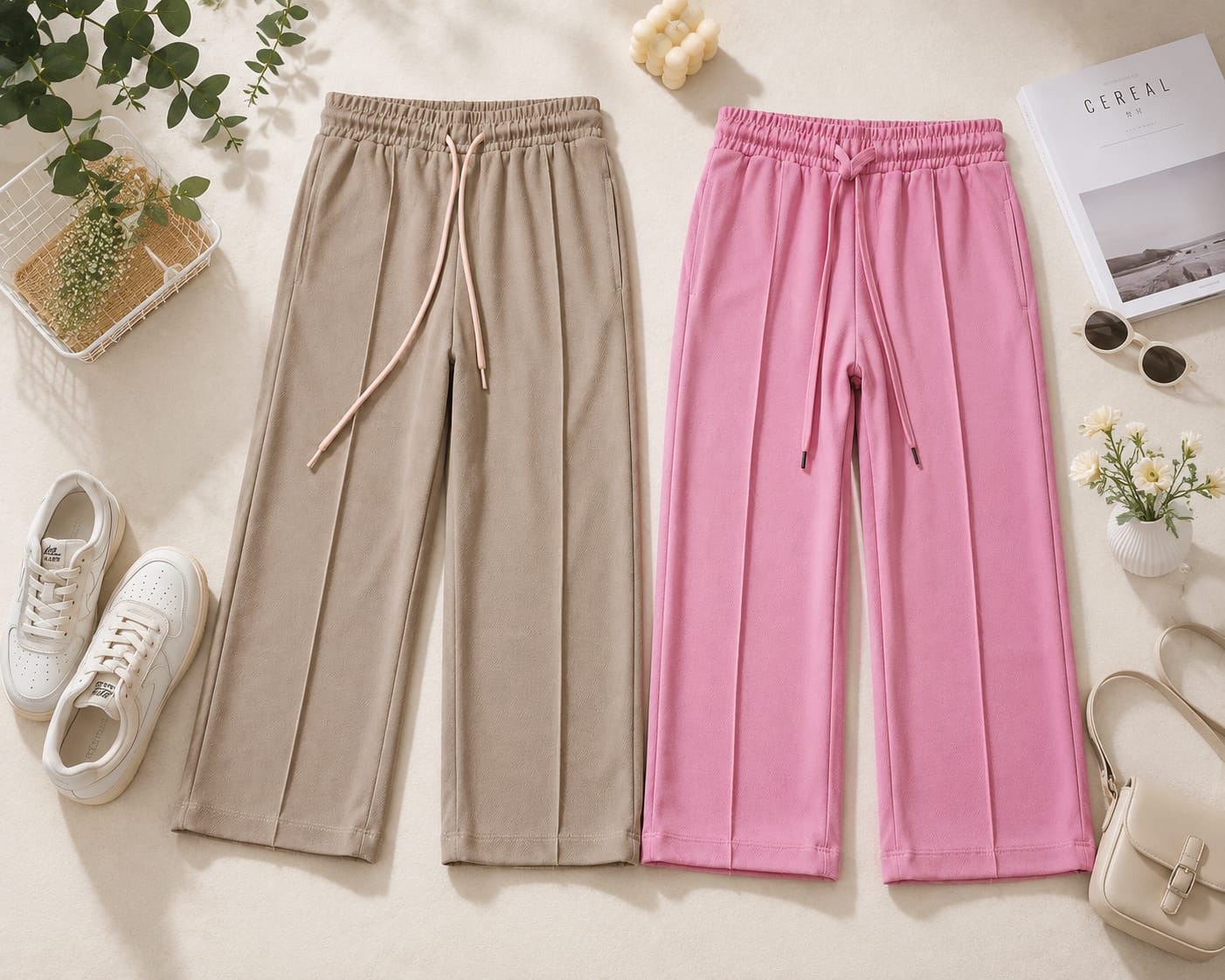 pack of 2 trouser Stright korean trouser
