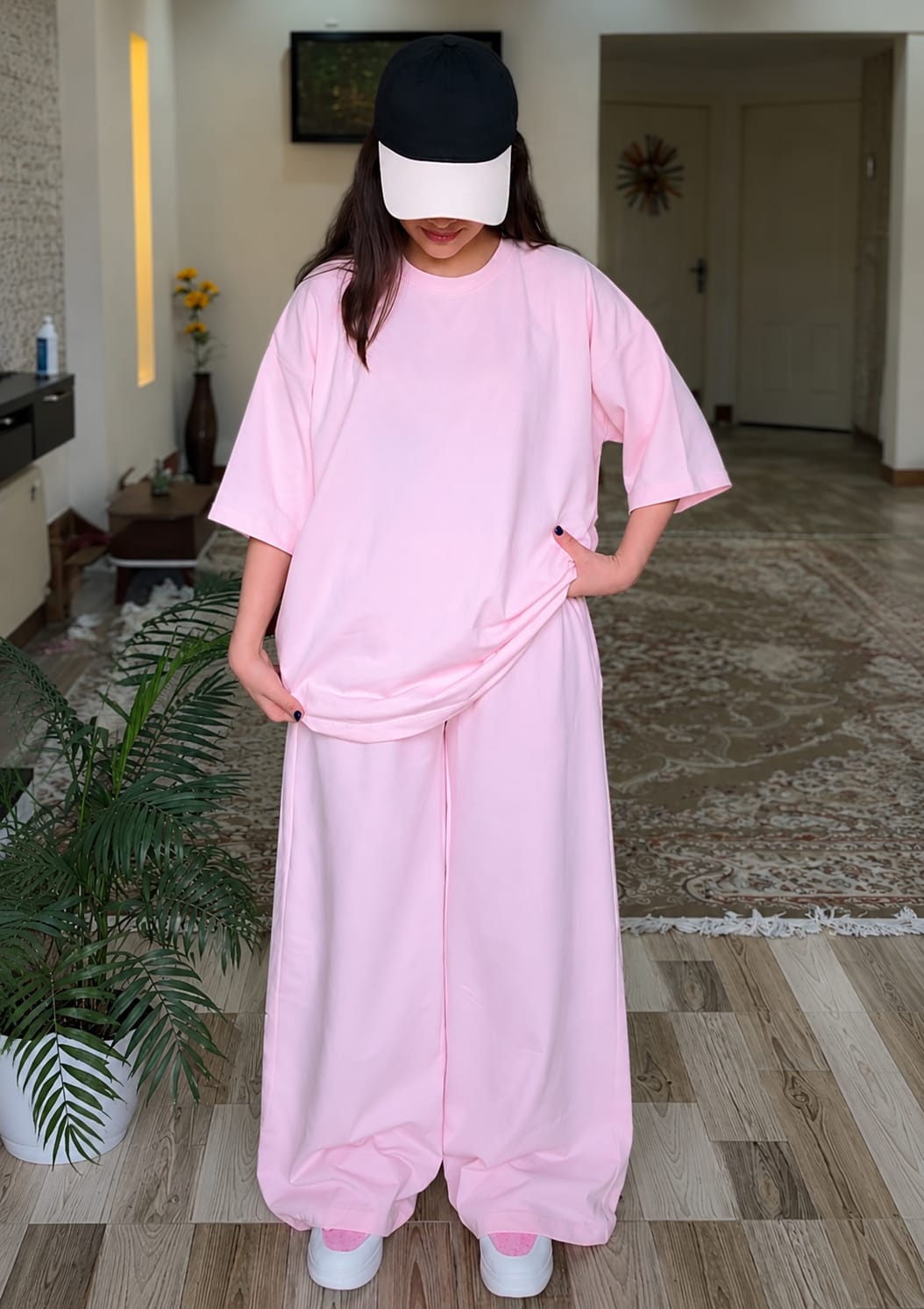 korean over size 2 piece set unisex