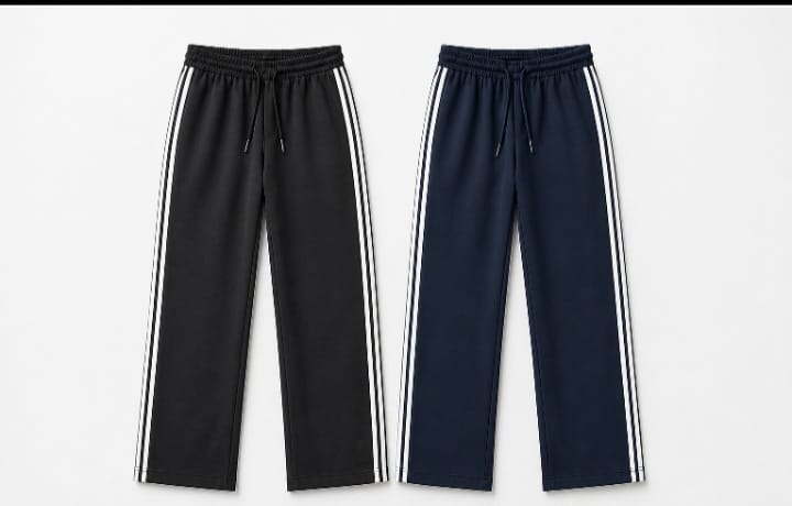 pack of 2 Striped trouser blue and charcol