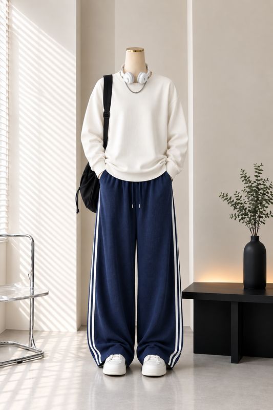 Blue stripes trouser , shirt is free