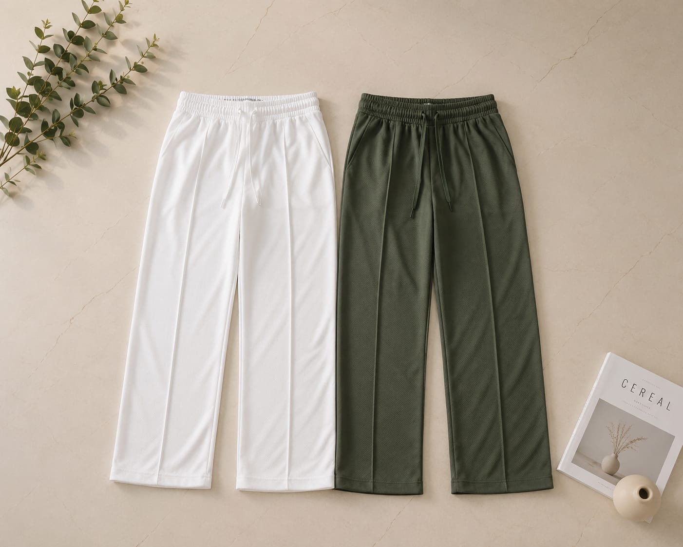 pack of 2 trouser Stright korean trouser