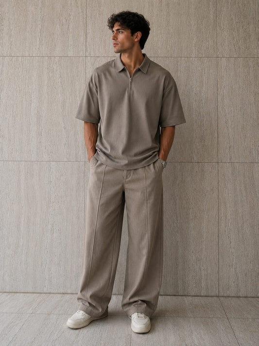 Polo Cord set Beige