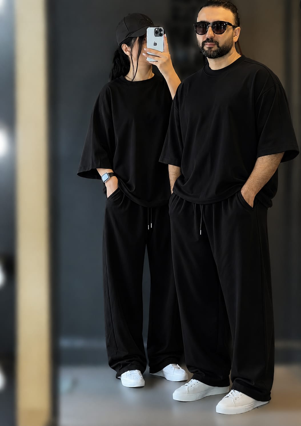 korean over size 2 piece set unisex