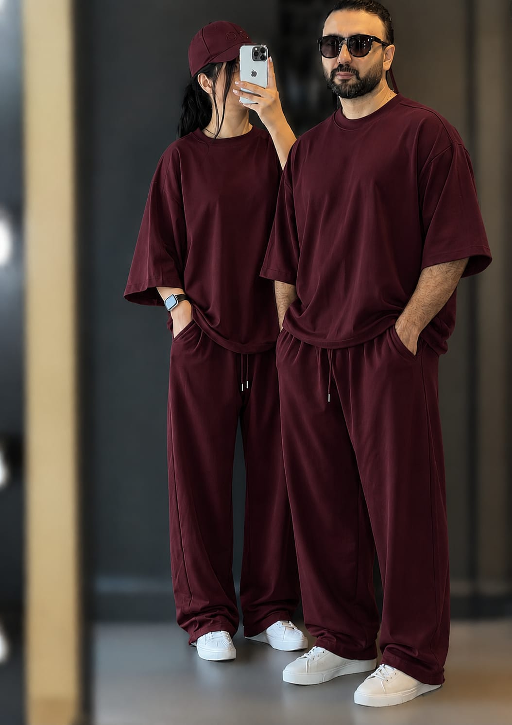 korean over size set unisex