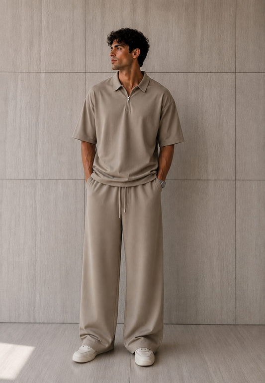 Beige  Polo oversized set  delivery after 1 week