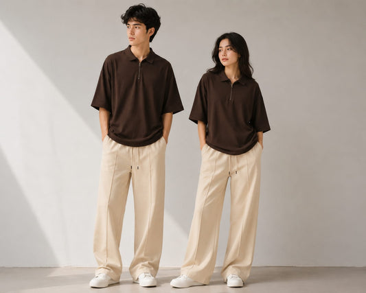 polo Brown and Beige  unisex