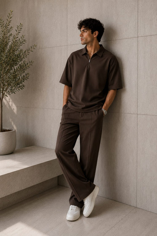 Polo Cord set Brown
