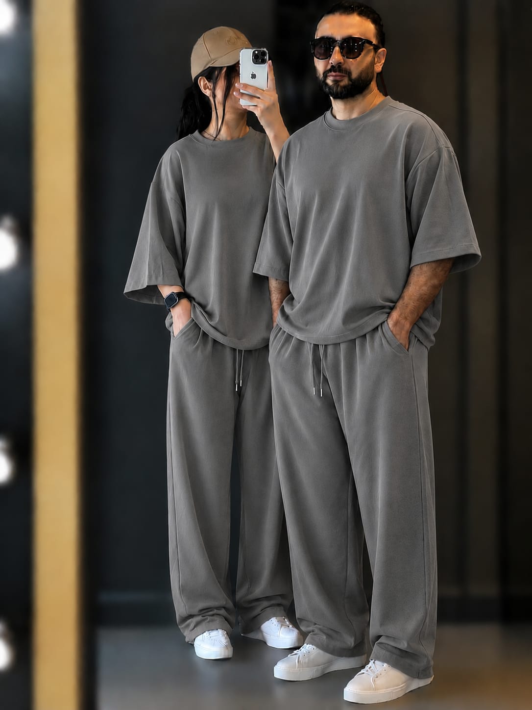 korean over size set unisex