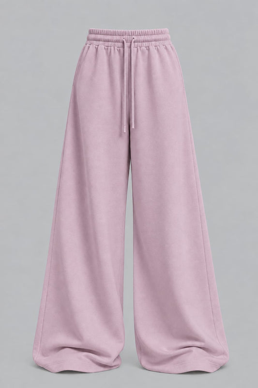 Mouve StreetHx &nbsp;Drawstring Waist Wide Leg Casual Loose Sports Barrel Leg Pants