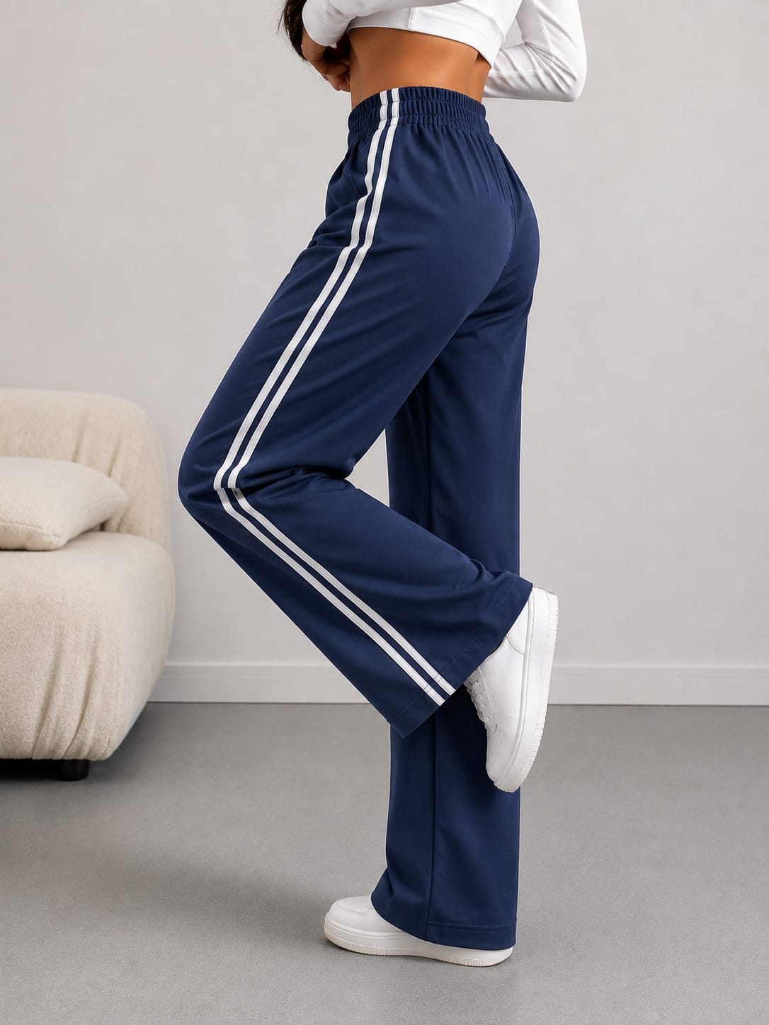 Striped trouser blue