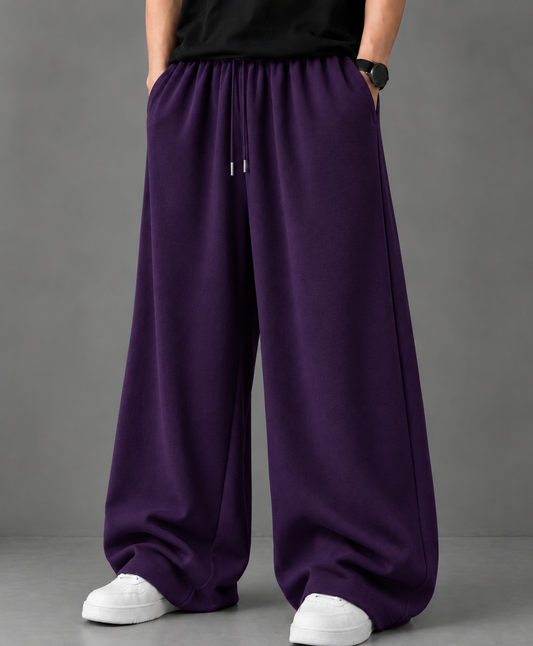 Majanda StreetHx &nbsp;Drawstring Waist Wide Leg Casual Loose Sports Barrel Leg Pants