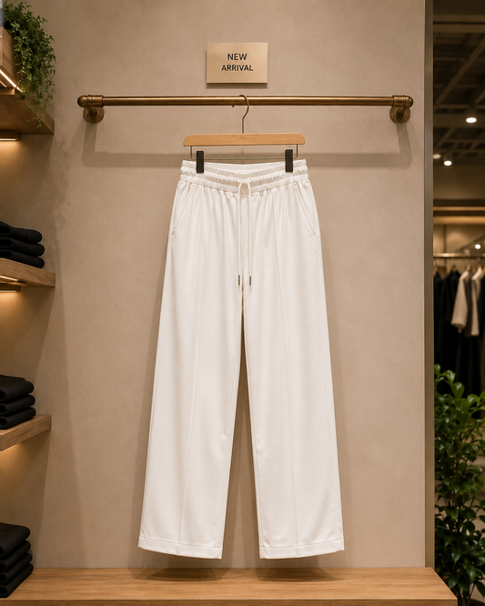 Mesh White Trouser