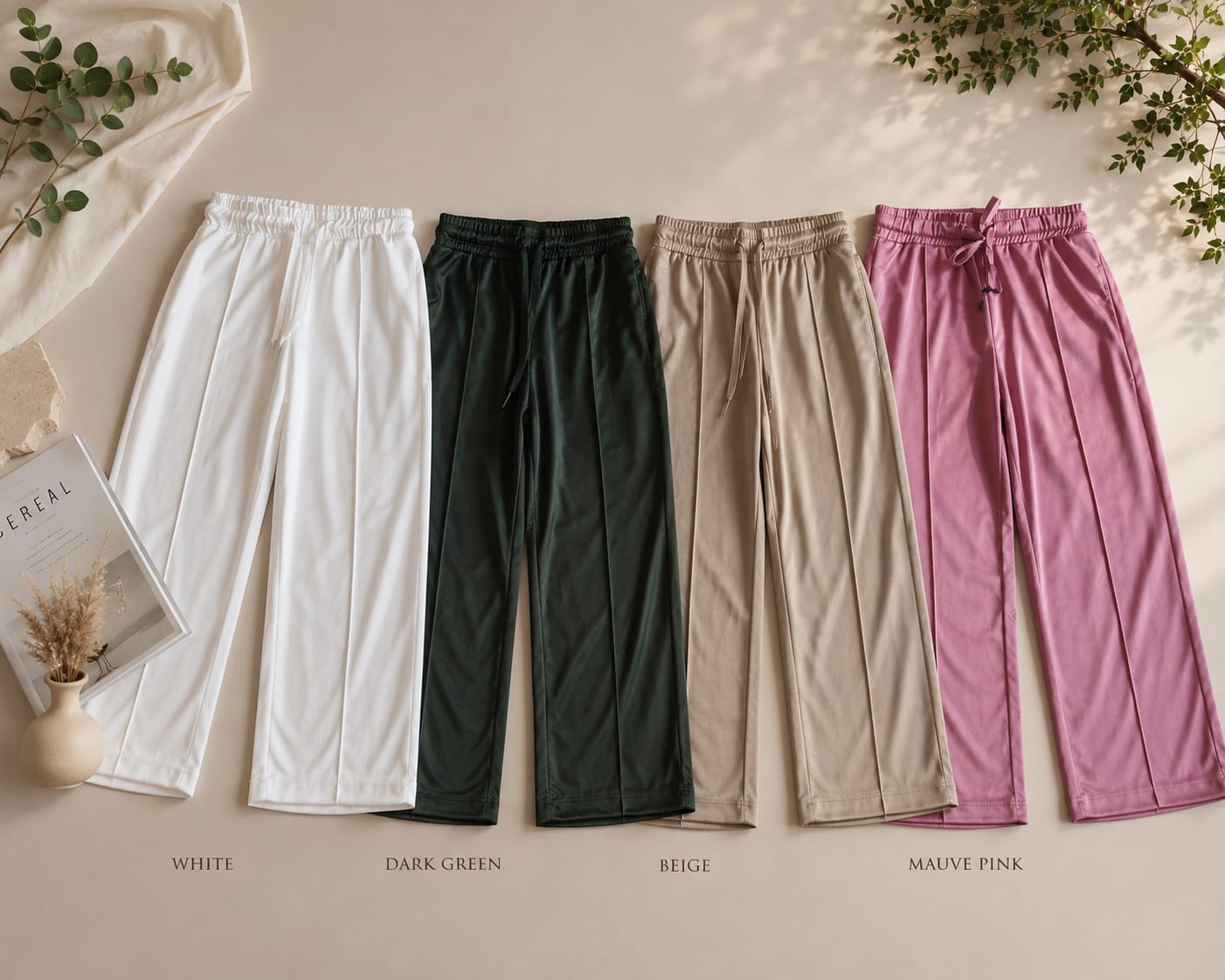 pack of 4 trouser Stright korean trouser